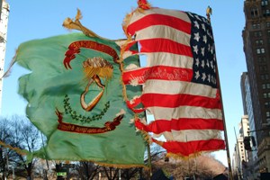 The Banner of Green and the Stars and Stripes Together